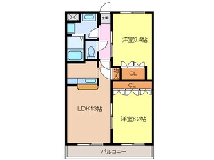 中村公園駅 バス15分  西条下車：停歩13分 2階の物件間取画像